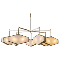 Lustre minimaliste moderne en cuivre, bande longue, salon, salle à manger, bar, personnalité, luxueux, rétro, lumières de chambre à coucher