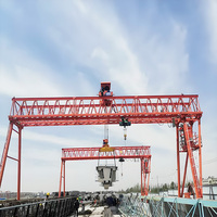 Grue portique à double poutre pour applications de construction et de génie civil, pour voies ferrées, 20T 32T 50T 80T 100T 150 tonnes