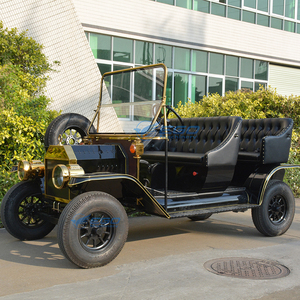 Auto Clásico Eléctrico Vintage Negro Elegante de 5 Plazas, Vehículo Retro Turístico, Auto Clásico Eléctrico en Venta - Product Image 3