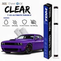 Film de protection transparent auto-adhésif en TPU PPF pour bord de portière de voiture, avec logo personnalisé, auto-réparant, 8 mil, anti-rayures, rejet UV/IR à 99 %