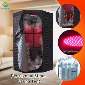 Sauna a Vapore Portatile Moderna Fuerle per Casa e Spa, Tenda Pieghevole con Sedia, Refrigeratore d'Acqua a Immersione Fredda 1HP, Pannello di Controllo Computerizzato, Traversa - Product Image 2