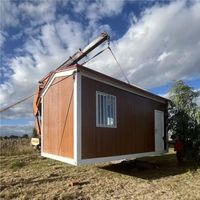 Offre Spéciale – Maison Conteneur Préfabriquée Modulaire de 20 pieds à Toit en Cloche, Bureau/Dortoir à Assemblage Rapide, Panneaux Sandwich, Conteneurs Détachables