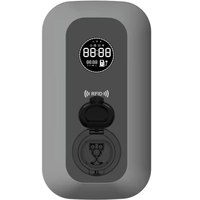 Jet Type2 7-22KW 380V Solar-Wechselrichter-Ladegerät Wallbox mit Schließfach-Steckdose Neu Unterstützt APP WIFI 4G BT