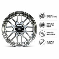 Nouvelles jantes forgées en deux parties de 18 à 26 pouces, 20 mm, argent poli, multi-rayons, concaves profondes, 5x114.3/112 pour voiture de performance JDM