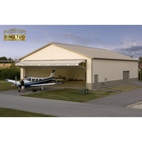 Hangar en acier préfabriqué de haute durabilité pour avions, conception et production personnelles précieuses
