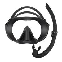 Lunettes de natation à large vue pour adultes avec sangle de couverture de nez masque de plongée pour tuba plongée et chasse sous-marine cadre PC Logo personnalisable