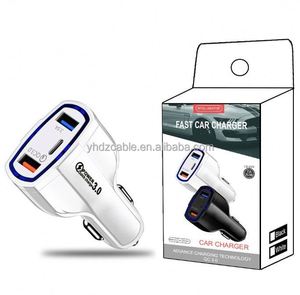QC3.0 Car Charger Fast Charging <b>Adapter</b> 35W Charging Car Charger Dual <b>USB</b> New Interface+Type-<b>C</b> Interface - Product Image 2
