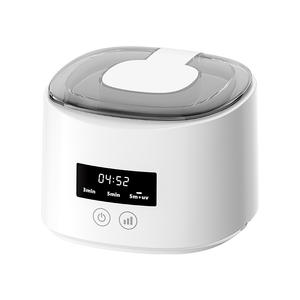 Limpiador ultrasónico portátil de 300 ml para aparatos dentales, joyas, relojes, brochas de maquillaje, dentaduras postizas con pantalla digital y función UV - Product Image 1