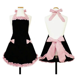 <span class=keywords><strong>Tablier</strong></span> noir sexy <span class=keywords><strong>de</strong></span> style princesse en pur coton à volants style étranger - Product Image 5