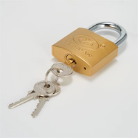 Cadenas de sécurité en laiton jaune de 32 mm avec clé, de haute qualité, vente en gros à prix d'usine, marque FEIHUAN