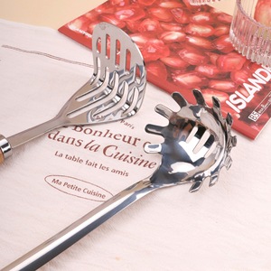 Stainless Steel Kitchen Utensil Set With Wooden Handles 6 Pieces Heat Resistant <b>Cooking</b> Tools For Non Stick Pan Use - Product Image 2