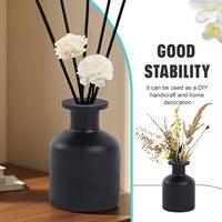 Bouteille diffuseur en verre vide rechargeable de 150 ml/5 oz, estampillée or, pour huiles essentielles, avec bâtonnets diffuseurs d'aromathérapie DIY