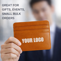 Dompet Kartu Kredit HASSION Ultra-Tipis Bahan Kulit PU RFID Organizer Kartu Tunai Tanpa Penutup Unisex Hadiah Fashion Grosir