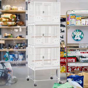 กรงนกโลหะคุณภาพสูง แบบซ้อนได้ ลายจุด สำหรับขนส่งนกพิราบและเพาะพันธุ์นกคีรีบูน - Product Image 2