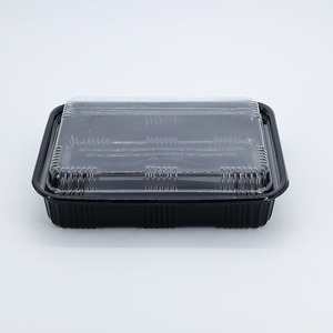 Boîte à emporter rectangulaire en plastique PET de qualité alimentaire à prix avantageux avec épaisseur et impression de logo personnalisables - Product Image 2