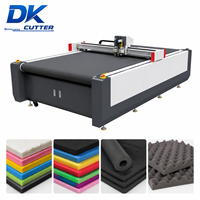 Machine de découpe de mousse CNC robuste 1500x2000mm avec table à vide et couteau oscillant pour mousse de polyuréthane