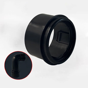 Tuyau de dérivation pour toilettes, noir, PP/PE, mural, coude de drainage pour eaux usées, adaptateur de drainage, design moderne, installation facile, salle de bain - Product Image 3