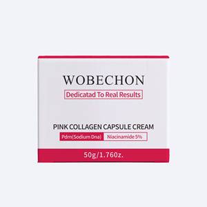 WOBECHON Crema Viso al Collagene Rosa in Capsule, Base Idratante, Cosmetico Organico per la Cura della Pelle, Schiarente, Sbiancante, Anti-Età - Product Image 5