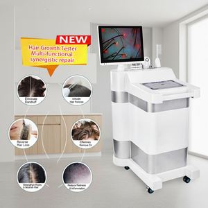 Sistema de Terapia Capilar Vertical con Pantalla Digital, Máquina de Belleza para Detección del Cuero Cabelludo, Masaje Capilar y Fortalecimiento de Raíces - Product Image 1