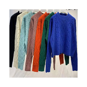 Suéter de Cuello Alto para Mujer, Ligero y a la Moda, Antiarrugas, de Poliéster/Algodón, Manga Larga, Informal, de Punto, para Uso Diario, Trabajo, Invierno - Product Image 1