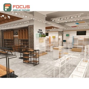 Commercial Store Interior Mixed Material Display Counter Vendor Clothing Store - Product Image 3