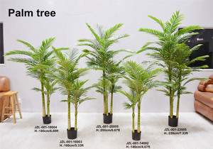 Plastik bäume für Wohnkultur große hohe Palmen goldene Rohr palmen pflanze künstliche Raphis-Palme - Product Image 5