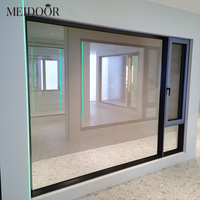 Ventana Abatible Moderna de Aleación de Aluminio Meidoor, Doble Acristalamiento, Vidrio Templado Aislante para Cocina, Villa, con Certificación Energy Star