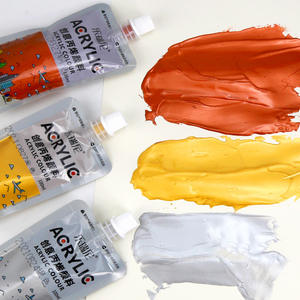 Fournitures d'art Peintures acryliques Non toxique Nouveau produit Fournisseur vérifié OEM 100ml Peintures acryliques de couleur pour la vente en gros - Product Image 5