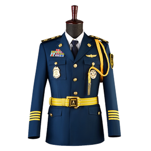 Conjunto de abrigo de uniforme de seguridad de etiqueta de propiedad de primavera para hombre - Product Image 1