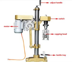 Machine de sertissage manuelle à vis pour bouteilles en verre portables à bas prix, bouchon en aluminium ROPP, pour bouteilles de vin en liège - Product Image 3