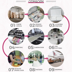 Sacs shopping <span class=keywords><strong>en</strong></span> papier couché avec logo personnalisé <span class=keywords><strong>en</strong></span> or, pour collection de beauté, écologiques, durables, avec poignée <span class=keywords><strong>en</strong></span> ruban, emballage cadeau - Product Image 5