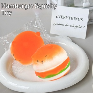 Nouveauté : Mini-jouet anti-stress en silicone en forme de burger à pincer pour enfants de 5 à 7 ans - Simulation de jeu alimentaire pour usage au bureau - Product Image 3