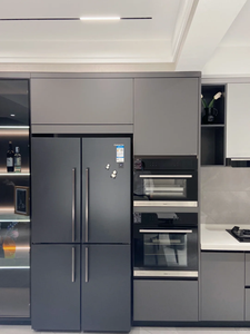 Juego de armario de <span class=keywords><strong>cocina</strong></span> completo minimalista moderno con almacenamiento de gran capacidad y electrodomésticos integrados, incluye accesorio para fregadero - Product Image 6