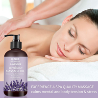 Huile Essentielle Professionnelle Lavande Menthe Poivrée Huile de Massage pour Spa Relaxation Corporelle Complète Aromathérapie Non Tachante Prix en Gros