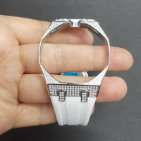 Luxuriöses Diamant-Metallgehäuse für AP Swatch Montre Royal Pop, Armband für AP Royal Pop, Uhrenarmband für AP Royal Pop SWatch