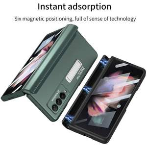 Z Fold 5 étui de protection antichoc à rabat magnétique avec film avant <span class=keywords><strong>compatible</strong></span> avec Samsung pour Galaxy Z Fold <span class=keywords><strong>3</strong></span> <span class=keywords><strong>4</strong></span> - Product Image 3