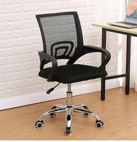 Chaise de bureau moderne confortable pour longues sessions, pivotante avec roulettes, pour e-sport, dortoir, réglable en hauteur, avec cadre chromé, pour atelier