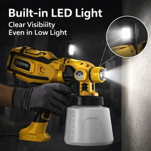 <span class=keywords><strong>Pistola</strong></span> de Pintura Eléctrica HVLP <span class=keywords><strong>con</strong></span> <span class=keywords><strong>Luz</strong></span> LED 110V |   3 Boquillas (1.0 / 1.5 / 2.0 mm) |   <span class=keywords><strong>para</strong></span> Proyectos del Hogar y Exteriores - Product Image 5