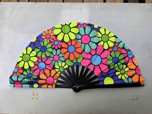 Bamboo Engraved Logo <b>Hand</b> <b>Fan</b> Plastic Material with Customizable Return Promotion Gift Bag for Weddings and Parties - Product Image 4