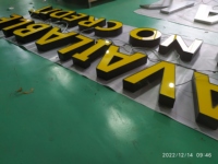 BRANDNEWSIGN Enseigne personnalisée à lettres encastrées, enseigne frontale pour commerce, enseigne de magasin, enseigne en plateau, panneau extérieur, lettres LED
