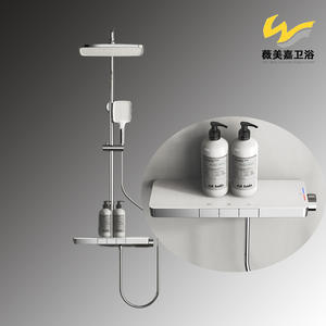 Juego de Ducha Termostática Inteligente de Pared con Rociador Superior Vimijia Hotel Engineering, Incluye Calentador de Agua y Accesorios Sanitarios - Product Image 1