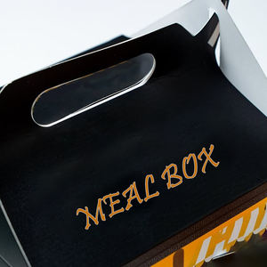 Custom To Go Container Packaging patatine fritte Catering Hot Food Shawarma Burger Car a forma di Happy Meal Box <span class=keywords><strong>cibo</strong></span> con manico - Product Image 3