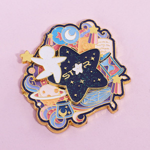 Shengwang Custom <b>Metal</b> Badges Enamel Paint Epoxy Resin Brooches Corporate Event School Class <b>Pins</b> Butterfly Clasp - Product Image 2
