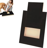 Planche à gratter les ongles en bois pour chien avec tiroir à friandises, lime à ongles pour animaux de compagnie avec papier abrasif remplaçable, tapis à gratter pour le soin des ongles des chiens et des chats