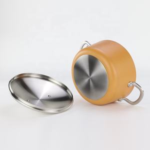 AXA Juego <span class=keywords><strong>de</strong></span> ollas y <span class=keywords><strong>sartenes</strong></span> <span class=keywords><strong>de</strong></span> aluminio forjado interior antiadherente <span class=keywords><strong>de</strong></span> cerámica <span class=keywords><strong>de</strong></span> <span class=keywords><strong>titanio</strong></span> no tóxico sin PFA <span class=keywords><strong>de</strong></span> 4 piezas-color naranja - Product Image 5