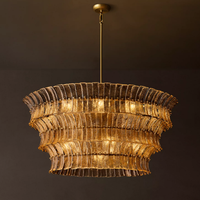 Lustre moderne de luxe américain pour salon, chambre de villa, salle à manger, grande lampe suspendue décorative