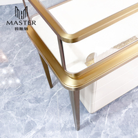 Combinación Rectangular MASTER 	 Vitrina para Joyería, Mueble de Exhibición de 157*55*102 cm, Estructura de Acero y Vidrio Templado