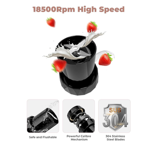 Blender portable 32 oz grande capacité, mini blender pour les smoothies et les milkshakes, blender personnel avec USB rechargeable - Product Image 6