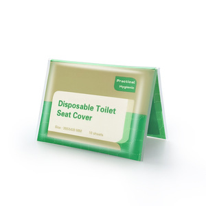 Coprisedili monouso essenziali per vasino carta lavabile per viaggi in aereo forniture per bagno e servizi igienici - Product Image 1