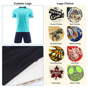 Uniforme de football à manches courtes pour hommes, de qualité supérieure, personnalisé, respirant, à séchage rapide, maillot de club de football, services OEM - Product Image 2